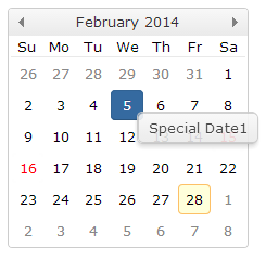jquery-calendar-special-dates